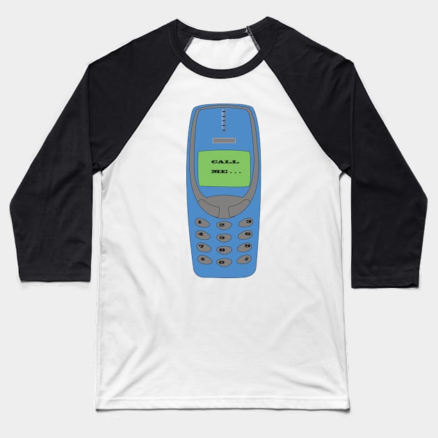 Call me, or text me. Baseball T-Shirt by Indigoego